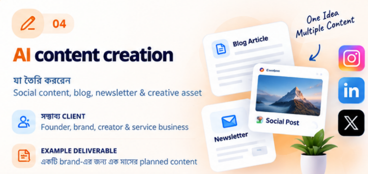 AI content creation service opportunity